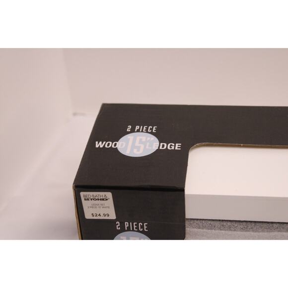 2 Pc. Wooden Shelves, White NIB! - Picture 7 of 8